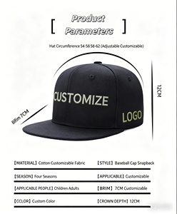 Cappellino da Baseball Sportivo Personalizzato a 6 Pannelli con Ricamo Grande, Stile Splash, Snapback, per Uomo e Donna - OEM/ODM - Product Image 5