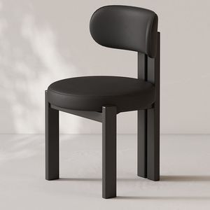 Chaise <span class=keywords><strong>de</strong></span> salle à manger <span class=keywords><strong>en</strong></span> bois massif écologique <span class=keywords><strong>de</strong></span> style nordique moderne avec dossier crème pour la maison, le bureau et l'hôtel ZN 505 - Product Image 4