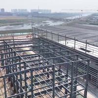 Estructura de acero industrial prefabricada de bajo costo Almacén Cobertizo de metal Hangar Construcción de edificios