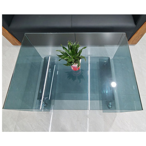 Hiện đại tối giản sang trọng kính cường lực cà phê và bàn trà cỡ nhỏ cho phòng khách đơn giản văn phòng hoặc đồ dùng sân vườn - Product Image 3