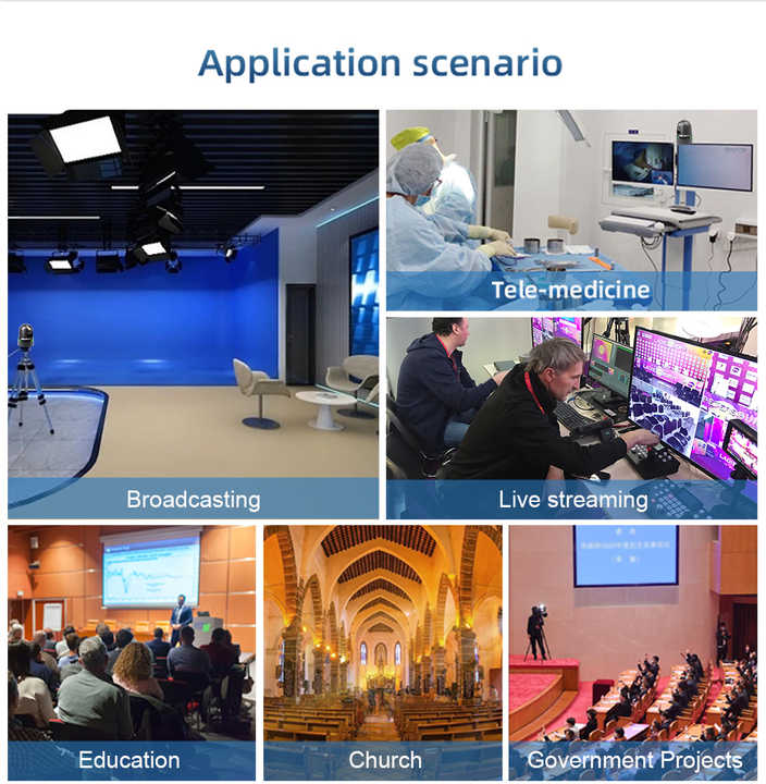 25X Zoom 4K PTZ Camera NDI Live Broadcast HDM1 USB 12GSDI LAN Video ...