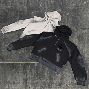 Sudadera con Capucha Personalizada para Hombre, Estilo Vintage, Lavado Ácido, Algodón de Alta Calidad, Sudadera con Capucha y Cierre de Cremallera de un Cuarto para Hombre - Product Image 1