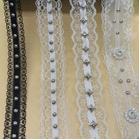 Accessoires de vêtement ruban de coton vente en gros ruban de coupe à rivets et à œillets pyramidaux pour vestes