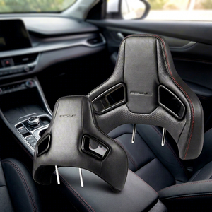 SSCUS Low MOQ OEM ORIFIX Model PU Leather Racing Headrest with Integrated Foam for Neck <b>Upper</b> <b>Back</b> Comfort 2.4kg - Product Image 1