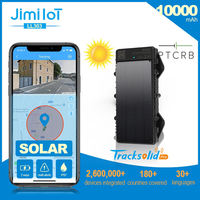 Traceur GPS Solaire 4G JIMIIOT LL303 Étanche pour Voiture, Alarme Bluetooth avec Application, Compatible BYD, Autonomie Batterie 24-48H, Angle de Vision 120°
