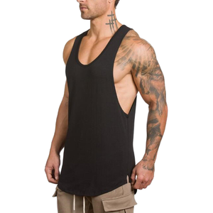 <b>Men</b> Stringer Tank Top Gym Fitness Sleeveless Muscle Training Vest Bodybuilding Workout <b>Singlet</b> Casual Sportswear - Product Image 1