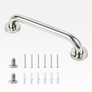 Barre d'appui en acier inoxydable Jiepai A08, capacité de charge de 150 kg, antidérapante, pour salle de bain et toilettes, main courante de sécurité, design moderne et simple - Product Image 2