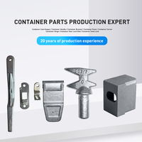 Ensemble de goupilles de verrouillage de conteneur en acier résistant à la corrosion pour les opérations de conteneurs en environnement difficile