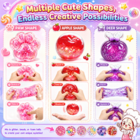 Kit de fabrication de balles anti-stress et de balles squishy DIY, 40 pièces, kit de slime, jouets créatifs en plastique, ASMR, soulagement de l'anxiété, jeu sensoriel