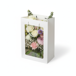 Caja para alimentos de panadería para retail Caja de embalaje robusta de tapa abatible con tapa de inserción y fondo plano - Product Image 1
