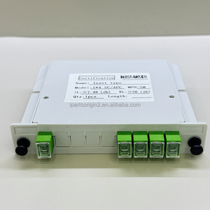 กล่องแยกไฟเบอร์ออปติกแบบฝังใน 1x4 SC UPC APC PLC กล่องแยกไฟเบอร์ SC สำหรับกล่องกระจายไฟเบอร์แบบ Single Mode - Product Image 4