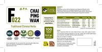 Fitoki Chai Ping 100 Capsules (Flacon) 450mg (Extrait Herbal 5:1) Pilules de Bupleurum Apaisant l'estomac Harmonisant le Shao Yang