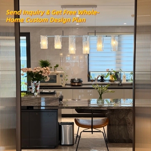 Îlot de cuisine OEM/ODM économique en acier inoxydable avec portes, design modulaire écologique, qualité E0/E1, pack de gros rentable - Product Image 2