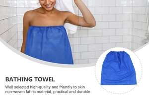 Desechable Spa Wear Nonwoven PP Soft Black Cuidado personal de un solo uso para hospitales y hogares de ancianos - Product Image 6