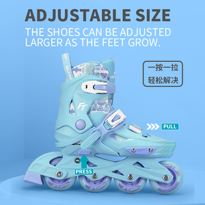 <span class=keywords><strong>Pattini</strong></span> in Linea Regolabili OEM <span class=keywords><strong>per</strong></span> Bambini Principianti, Ruote in PU, Leggeri e Resistenti, Scarpe da Pattinaggio <span class=keywords><strong>per</strong></span> Esterni - Product Image 6