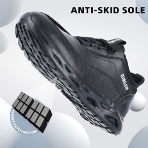 أحذية الشيف من دينغو مضادة للانزلاق، مقاومة للماء، مقاومة للزيوت، سوداء اللون، مقاومة للتآكل، أحذية عمل آمنة قابلة للتنفس ومضادة للانزلاق - Product Image 3