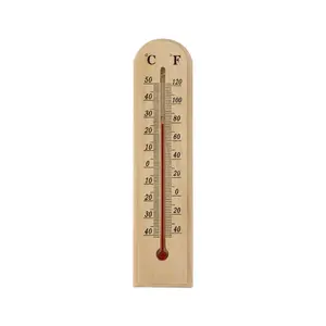 Wall Hanging Wooden Thermometer Small/Large Size Garden Home Temperature  Gauge