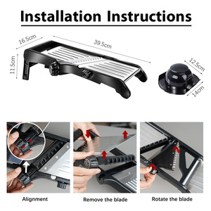 Manual 12 <strong>in</strong> <strong>1</strong> <strong>Vegetable</strong> Onion Dicer Food Slicer Mandoline Veggie Chopper <strong>Cutter</strong> Safe Potatoes Slicer - Product Image 3