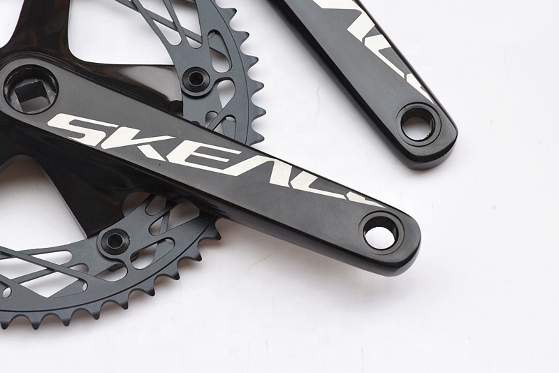 Pédalier Fixie 165 Mm 48 Dents 144 BCD Carré - Plateau Simple Aluminium/titane Pour Vélo