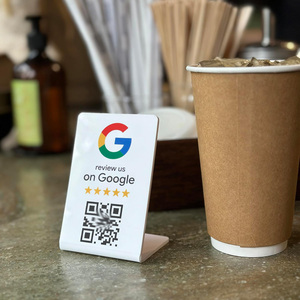 Soporte de Exhibición con Código QR Personalizado, Chip NFC, Sin Contacto, para Tarjetas de Regalo de <span class=keywords><strong>Google</strong></span> <span class=keywords><strong>Play</strong></span>, Reseñas de <span class=keywords><strong>Google</strong></span>, con Función Tap - Product Image 4