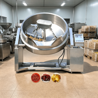 Machine de traitement entièrement automatique de la sauce chili et du caramel, mélangeur de cuisson au gaz