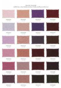 Van Sen Xuebao Velvet Dyed <b>Yarn</b> Count 2/45Nm Composition 5%RWS Merino Wool 20%Recycled Nylon 55%Recycled <b>Polyester</b> 20%Acrylic - Product Image 3