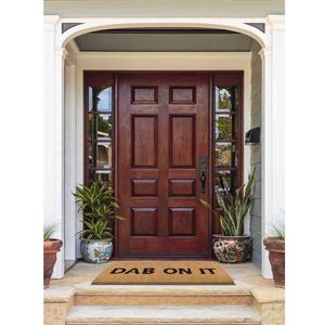 Puertas de Madera y Forja Ovaladas con Vitral de Caoba para Hoja Doble Exterior - Product Image 3