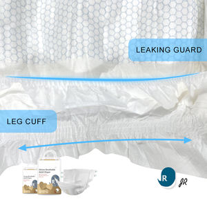 Couches pour Adultes en Coton Biologique, Vente en Gros, Absorption Maximale, Imprimées, pour Incontinence, Soins <span class=keywords><strong>Post</strong></span>-<span class=keywords><strong>partum</strong></span>, Culottes Menstruelles Anti-Fuites - Product Image 6