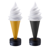 Sculpture personnalisable en fibre de verre pour crème glacée, Macaron, Donut, décoration extérieure, Sculpture en fibre de verre pour crème glacée