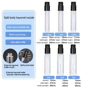 Kustom kecil dapat diisi ulang sampel minyak bulat Mini Bayonet <span class=keywords><strong>2</strong></span> ml 1.5ml <span class=keywords><strong>2</strong></span> ml 3ml <span class=keywords><strong>4ml</strong></span> 5ml transparan botol semprot parfum kaca <span class=keywords><strong>Atomizer</strong></span> - Product Image 4