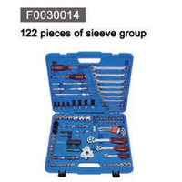 Boîte à outils à bas prix de 122 pièces, jeu de douilles à 12 pans et 6 pans, kits d'outils pour la réparation automobile