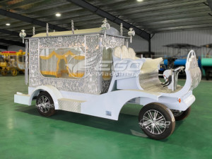 2026 Carrosse funéraire électrique de haute qualité, type chariot, pour cercueil, personnalisé, avec fonction de chariot tiré par chevaux - Product Image 5