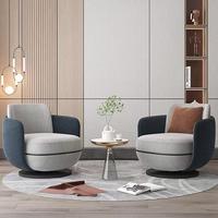 Fauteuil d'appoint moderne en velours capitonné, pivotant, confortable, convertible en canapé-lit pour appartement, maison ou bureau