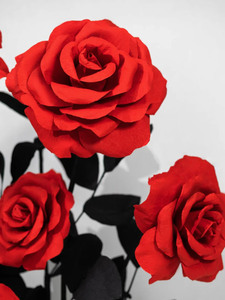 Rose Giganti <span class=keywords><strong>di</strong></span> Carta Personalizzate per Creare un'Atmosfera Mozzafiato per Decorazioni Matrimoniali, Feste, Centri Commerciali, Stile Gotico - Product Image 3