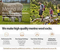 Calzini da lavoro da campeggio in lana Merino Winter Boot Cashmere per uomo e donna