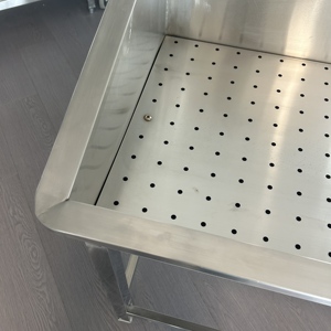 Victory กระดานระบายน้ำในครัวแบบแยกน้ำเกลือสแตนเลสพร้อมช่องระบายน้ำสำหรับโรงแรมและร้านอาหาร - Product Image 6