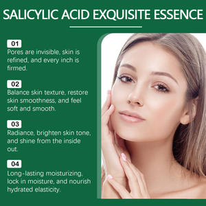 Venta al por mayor de suero salicílico de ácido hialurónico de etiqueta privada cuidado de la piel suero facial reduce los poros Esencia de ácido salicílico orgánico natural - Product Image 5