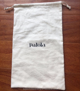 Good Quality Offwhite Beige Cotton Flannel Dust Bag for Shoe - Product Image 6