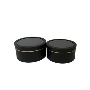 Cổ Phiếu (tùy chỉnh được chấp nhận) chất lượng cao màu rắn <span class=keywords><strong>2</strong></span> Bộ hộp tròn hoa Hộp quà tặng hoa bao bì hộp quà tặng với cửa sổ PVC - Product Image 2