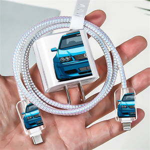 Funda Transparente de TPU con Temática Deportiva para iPhone y Protector para Cable de Datos y Cargador con Función a Prueba de Golpes - Product Image 4