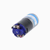 Moteur CC en cuir noir JGA25-370H 6V 12V 24V pour voiture télécommandée, ventilateur d'appareil ménager