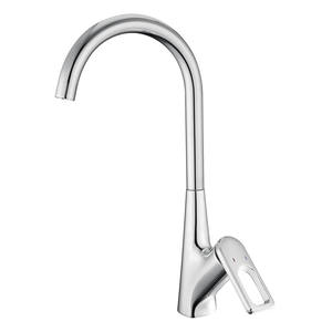 Grifo de Cocina de Estilo Europeo, Totalmente de Cobre, de Patas Altas, con Temperatura Ajustable de Agua Fría/Caliente, Venta al por Mayor - Product Image 4