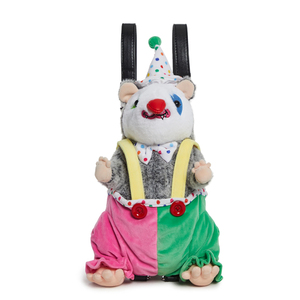 Hot Bán Thời Trang Chuột Dễ Thương Sang Trọng Ba Lô Búp Bê Hình Dạng Punk Phong Cách Chú Hề Chuột Ba Lô Túi Cho Phụ Nữ - Product Image 1