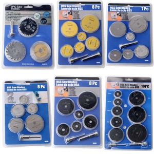 HSS Saw Blades 3 <b>Pc</b> <b>Set</b> Multipurpose Cutting For Wood Metal Plastic Diamond Blade Included - Product Image 1