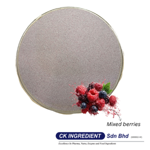 Poudre de jus de fruits rouges mélangés de qualité supérieure, garantie fournisseur fantastique, Halal, OEM, B2B, ingrédient de boisson superalimentaire antioxydant - Product Image 3