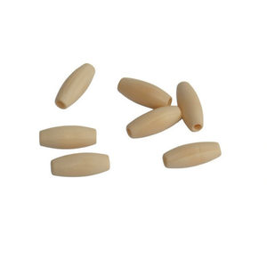 Perle ovale en bois Ilan 30x12 mm pour accessoires vestimentaires - Product Image 2