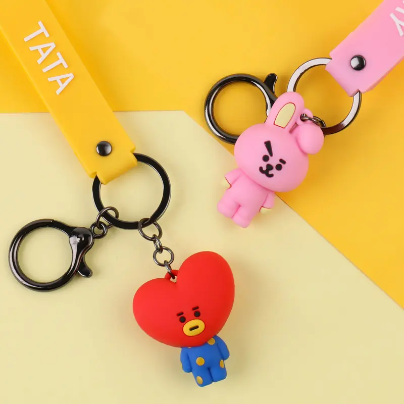 ตัวอย่างฟรี BT21พวงกุญแจ Bt21 + LINE FRIENDS