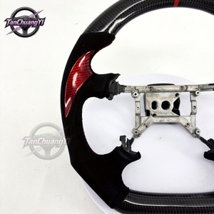 Volante Deportivo Personalizado de Gamuza con Agarres de Fibra de Carbono Real para <span class=keywords><strong>Ford</strong></span> <span class=keywords><strong>Mustang</strong></span> GT Cobra SVT Saleen Roush 1999-2004, <span class=keywords><strong>Precio</strong></span> Neto - Product Image 3