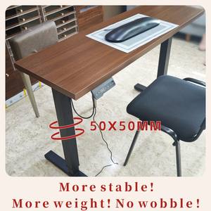 BAian โต๊ะ<span class=keywords><strong>ไม้</strong></span>ไฟฟ้าไฟฟ้าปรับความสูงได้โต๊ะศิลปะวางเท้าโต๊ะทำจากไม้เป็นมิตรกับสิ่งแวดล้อมทนทาน - Product Image 3