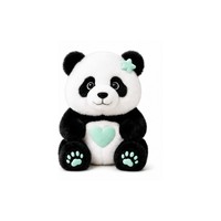 Peluche Panda Interactif Parlant IA avec Cœur Lumineux et Yeux Clignotants – Cadeau d'Anniversaire Idéal